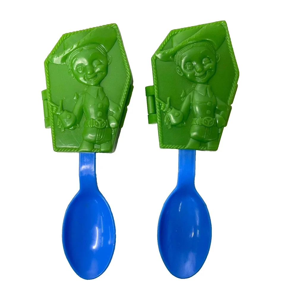 Lot of 2 Toy Story Spoon and Holder Jessie 1998 General Cereal Price Toy Disney